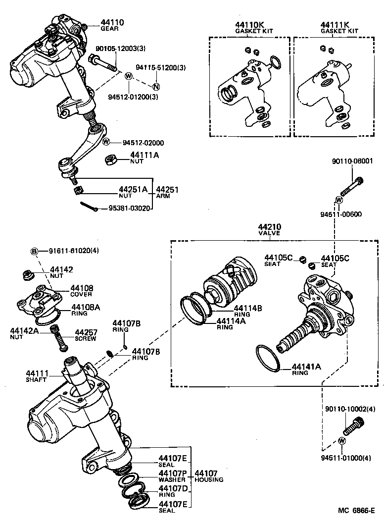 44142-22050 NUT, LOCK product image