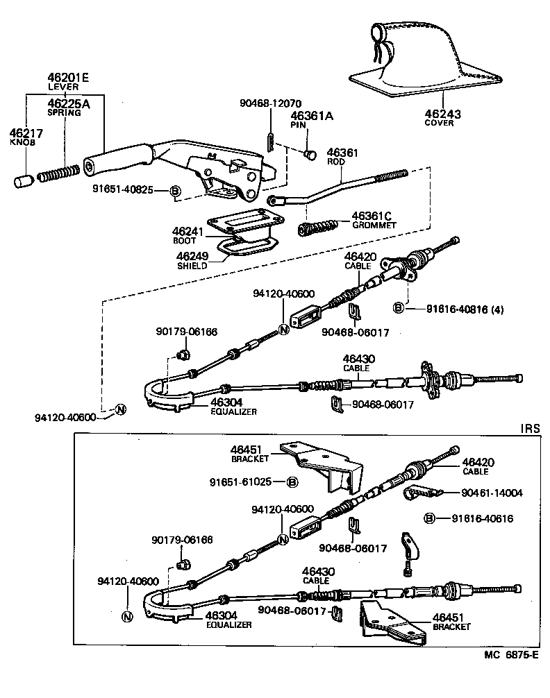 46550-22010 SHOE ASSY, PARKING BRAKE, RH OR CENTER NO.2 product image