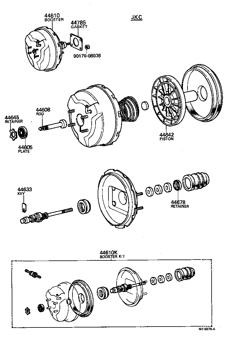 44610-24040 BOOSTER ASSY, BRAKE product image