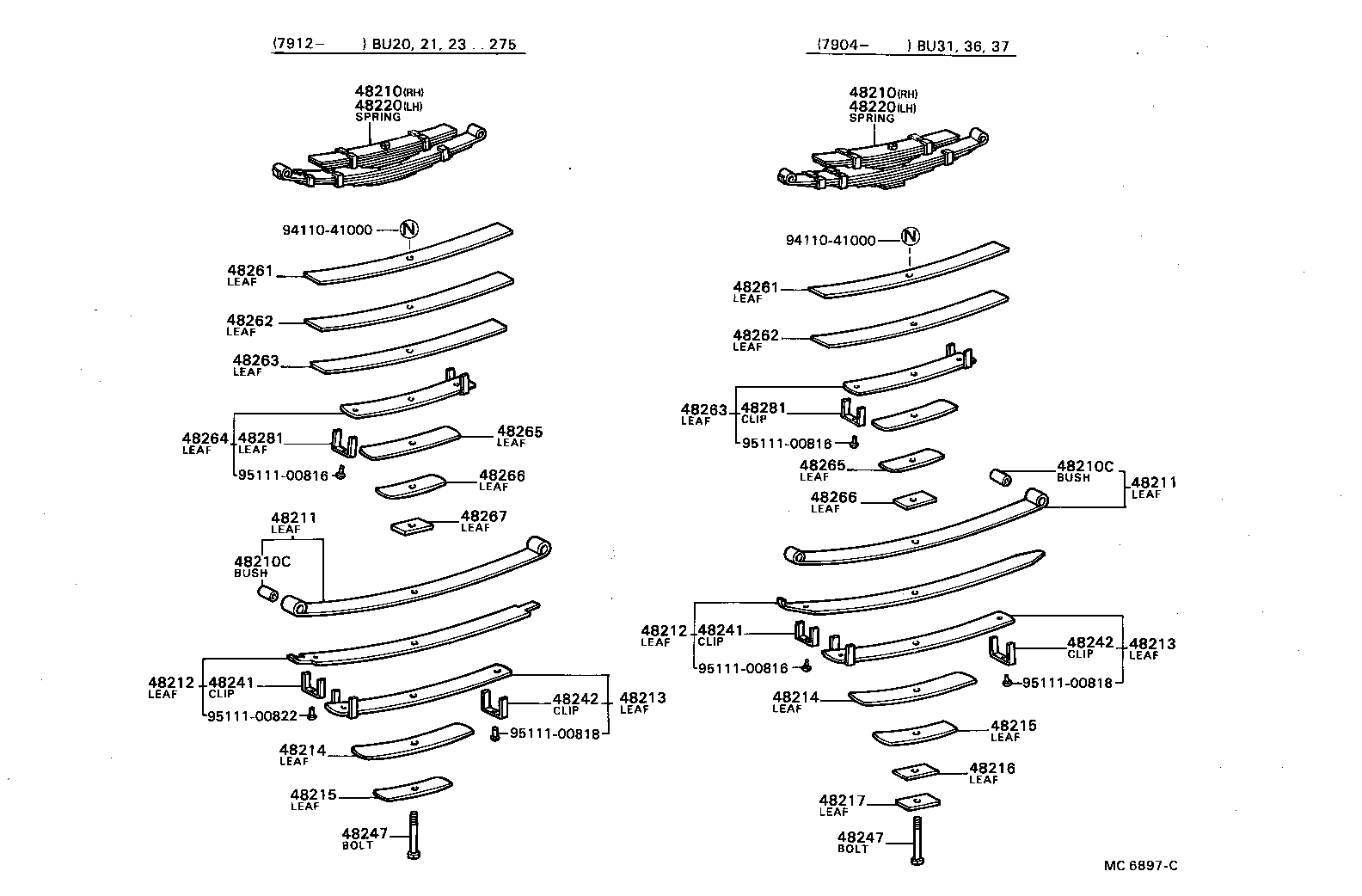 48210-36310 SPRING ASSY, REAR RH product image