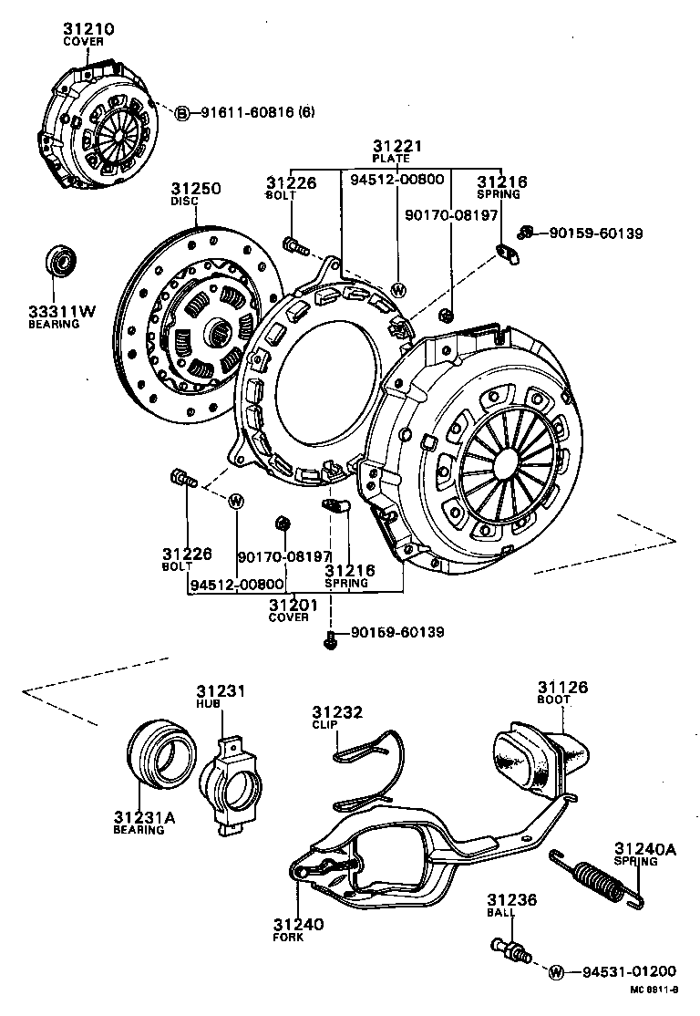 31231-87307 HUB, CLUTCH RELEASE BEARING product image