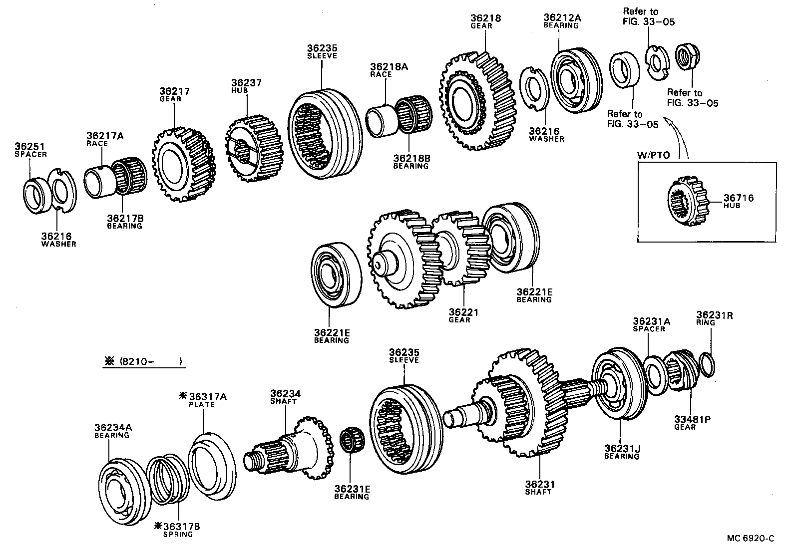 36212-87601 SHAFT, TRANSFER INPUT product image