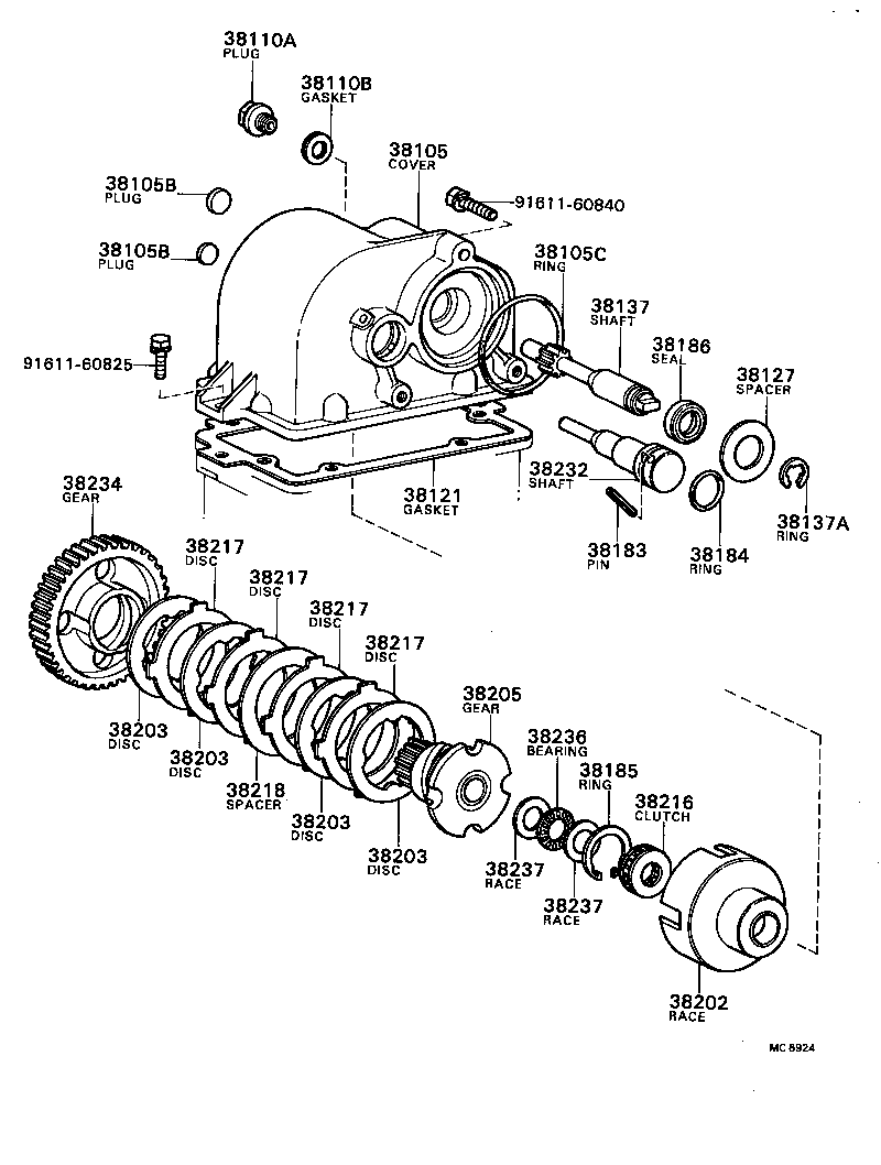 90345-53008 PLUG (FOR WINCH SIDE GEAR CASE) product image
