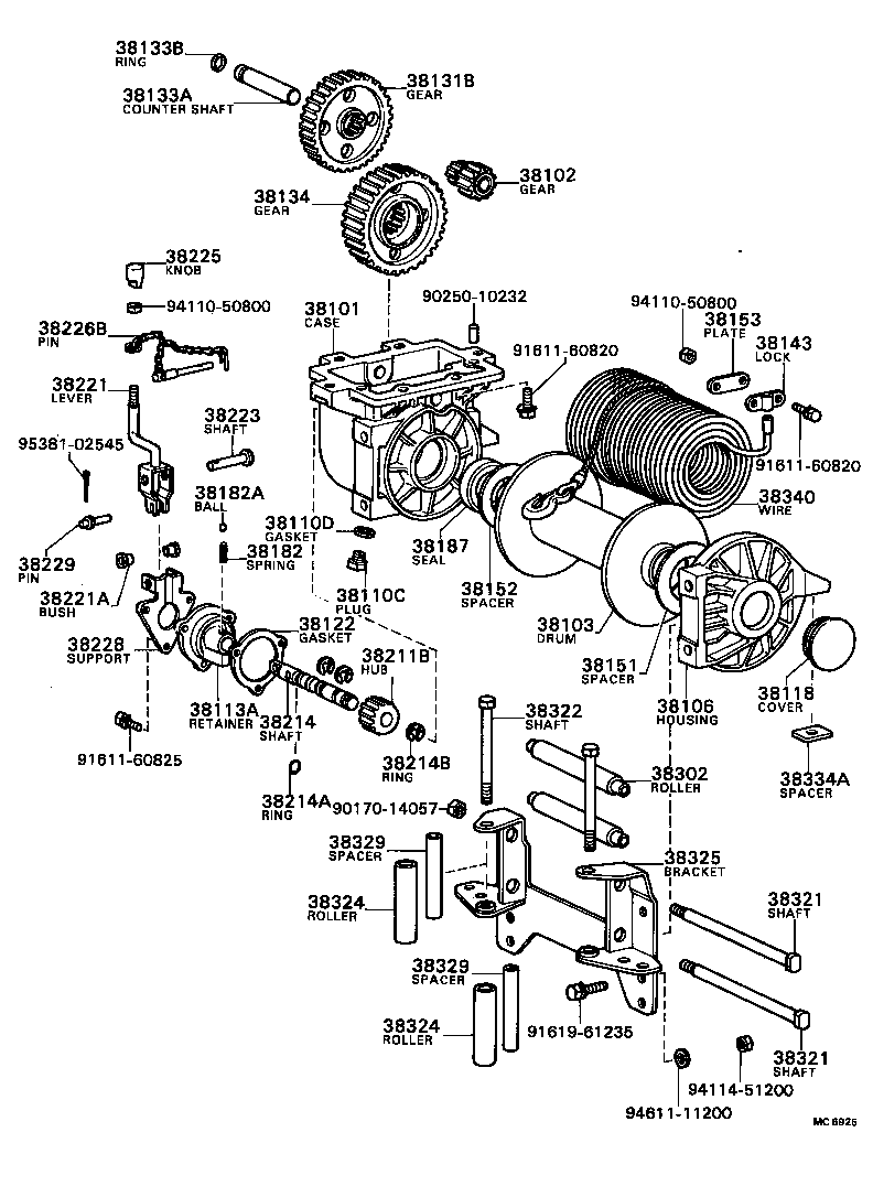 90345-53008 PLUG (FOR WINCH SIDE GEAR CASE) product image