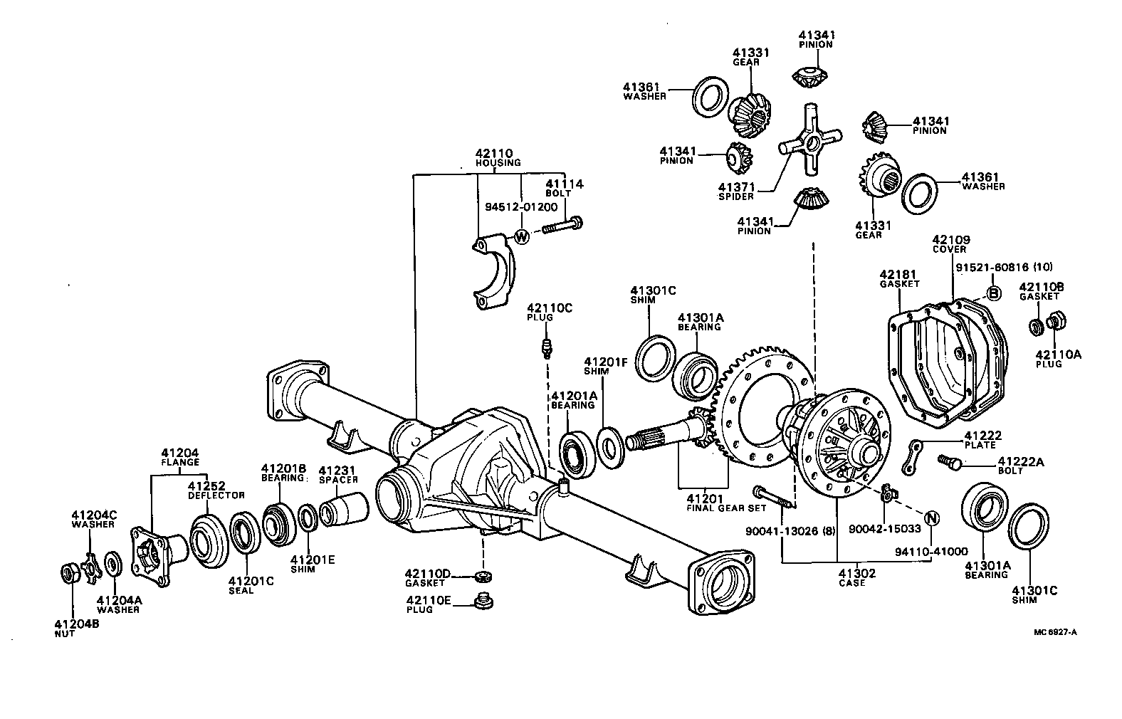 90041-01288 BOLT (FOR REAR DIFFERENTIAL RING GEAR SET) product image