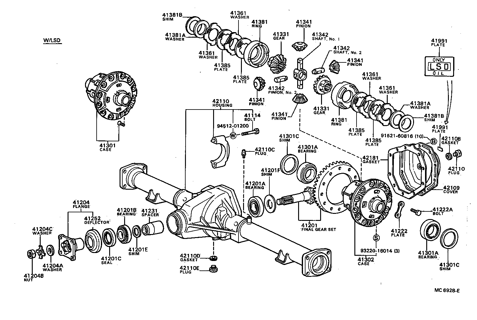 90041-01288 BOLT (FOR REAR DIFFERENTIAL RING GEAR SET) product image