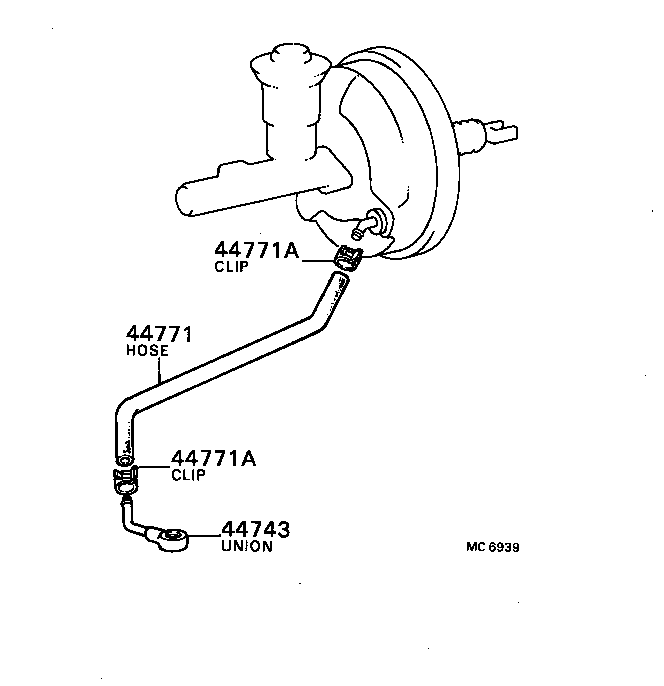 44610-87622 BOOSTER ASSY, BRAKE product image