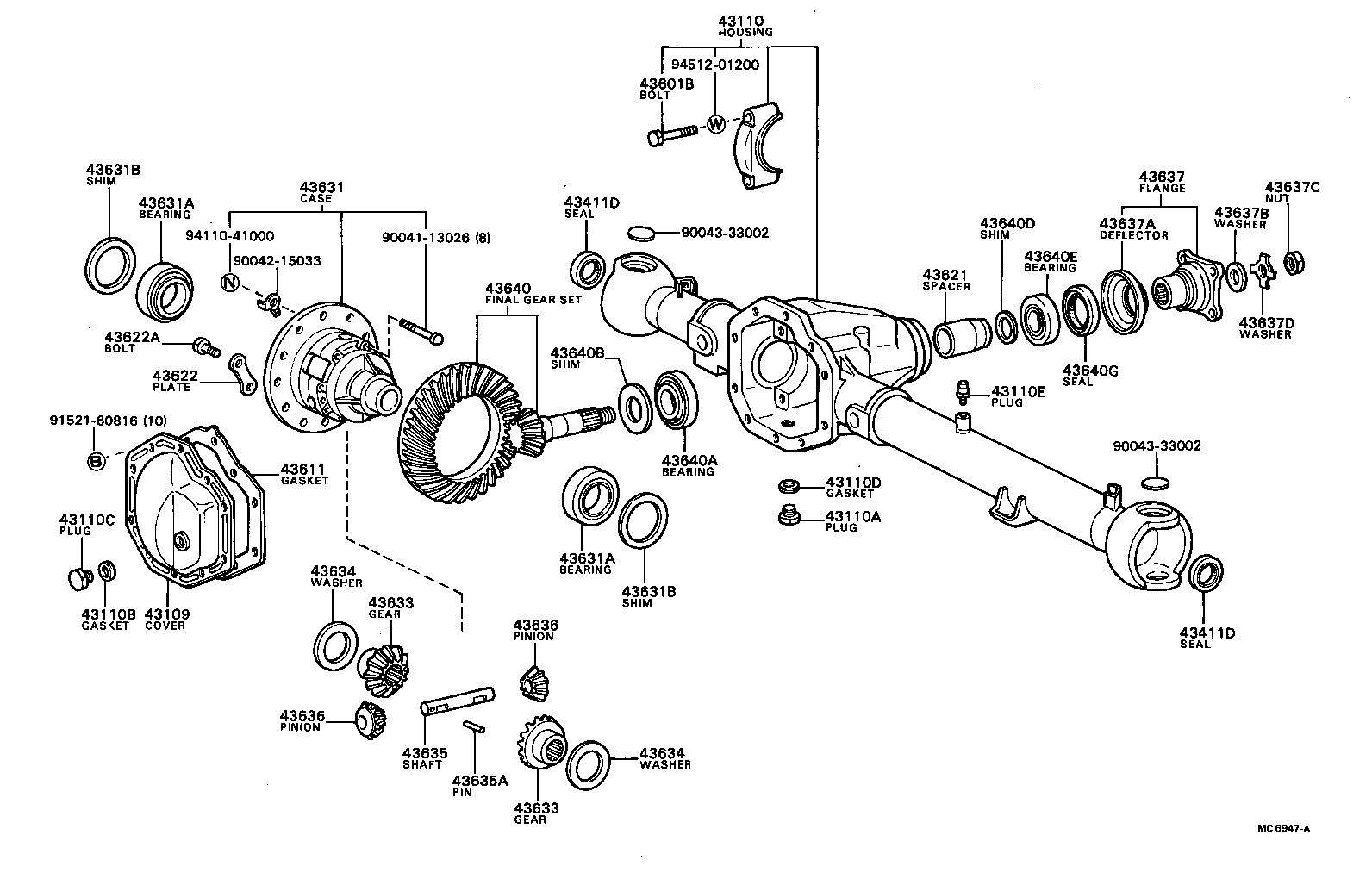 90043-11086 SEAL, TYPE T OIL (FOR FRONT DRIVE SHAFT) product image