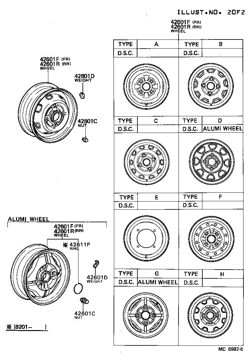 42601-27030 WHEEL, DISC (FOR REAR) product image