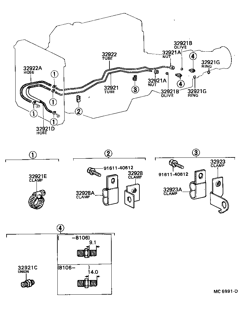32928-35010 CLAMP, FLEXIBLE HOSE, NO.1 product image