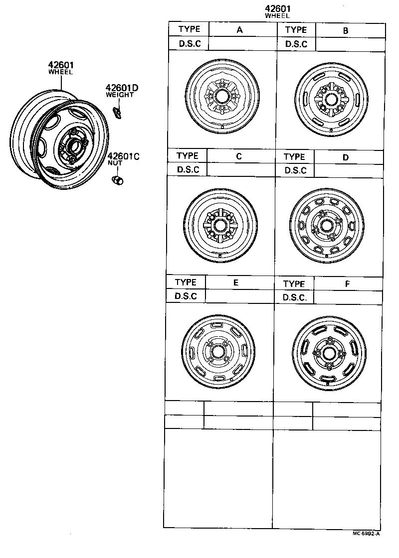 42621-22010 CAP, WHEEL product image