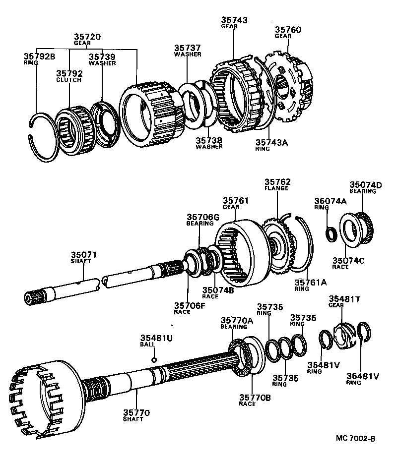 35720-40012 GEAR ASSY, FRONT PLANETARY product image
