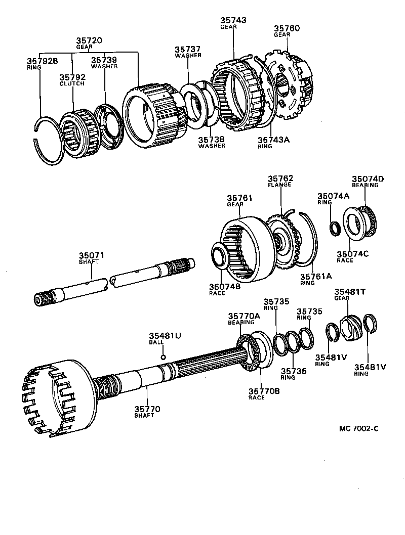 35770-40020 SHAFT ASSY, OUTPUT product image