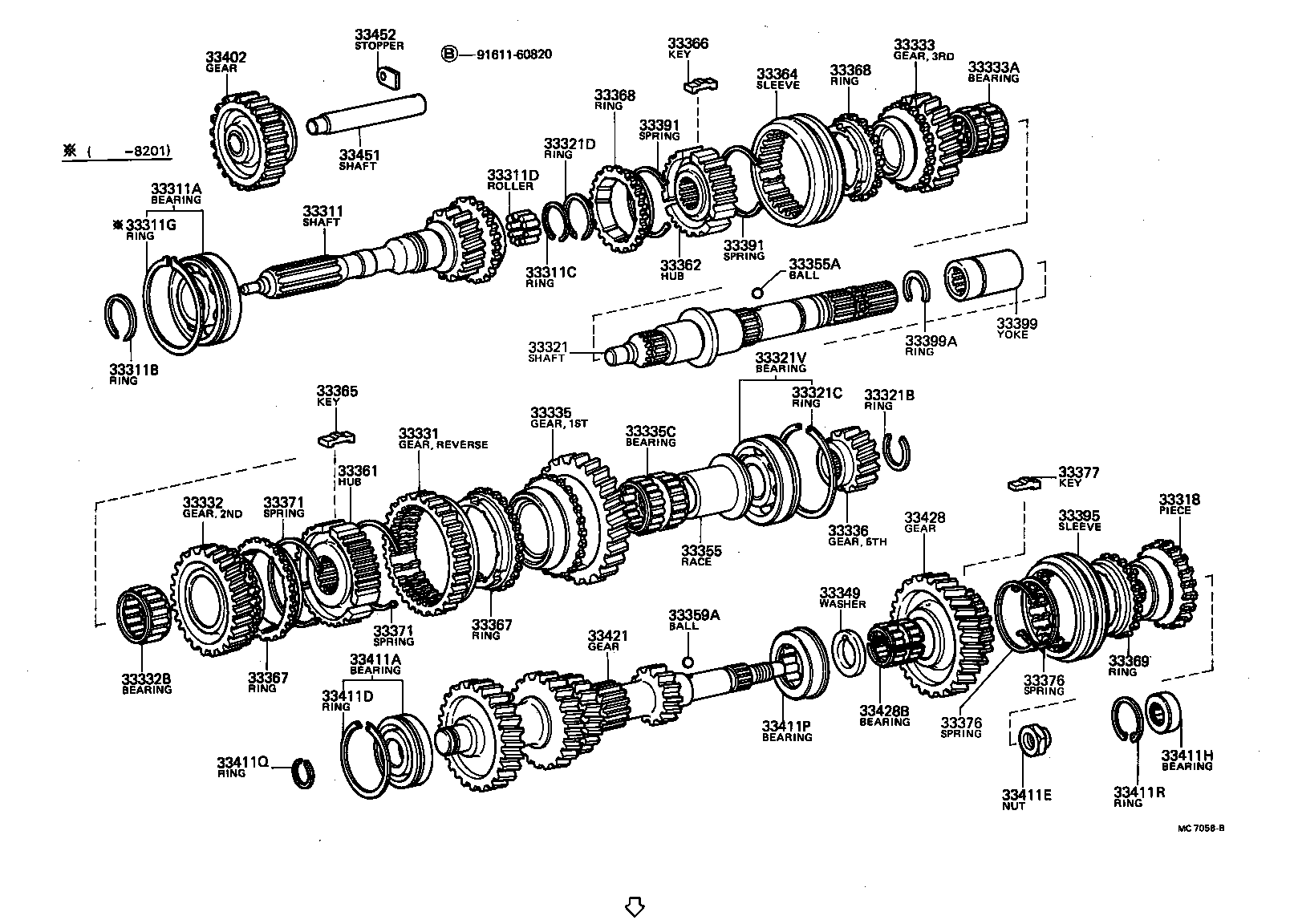 90365-32005 BEARING (FOR INPUT SHAFT FRONT) product image