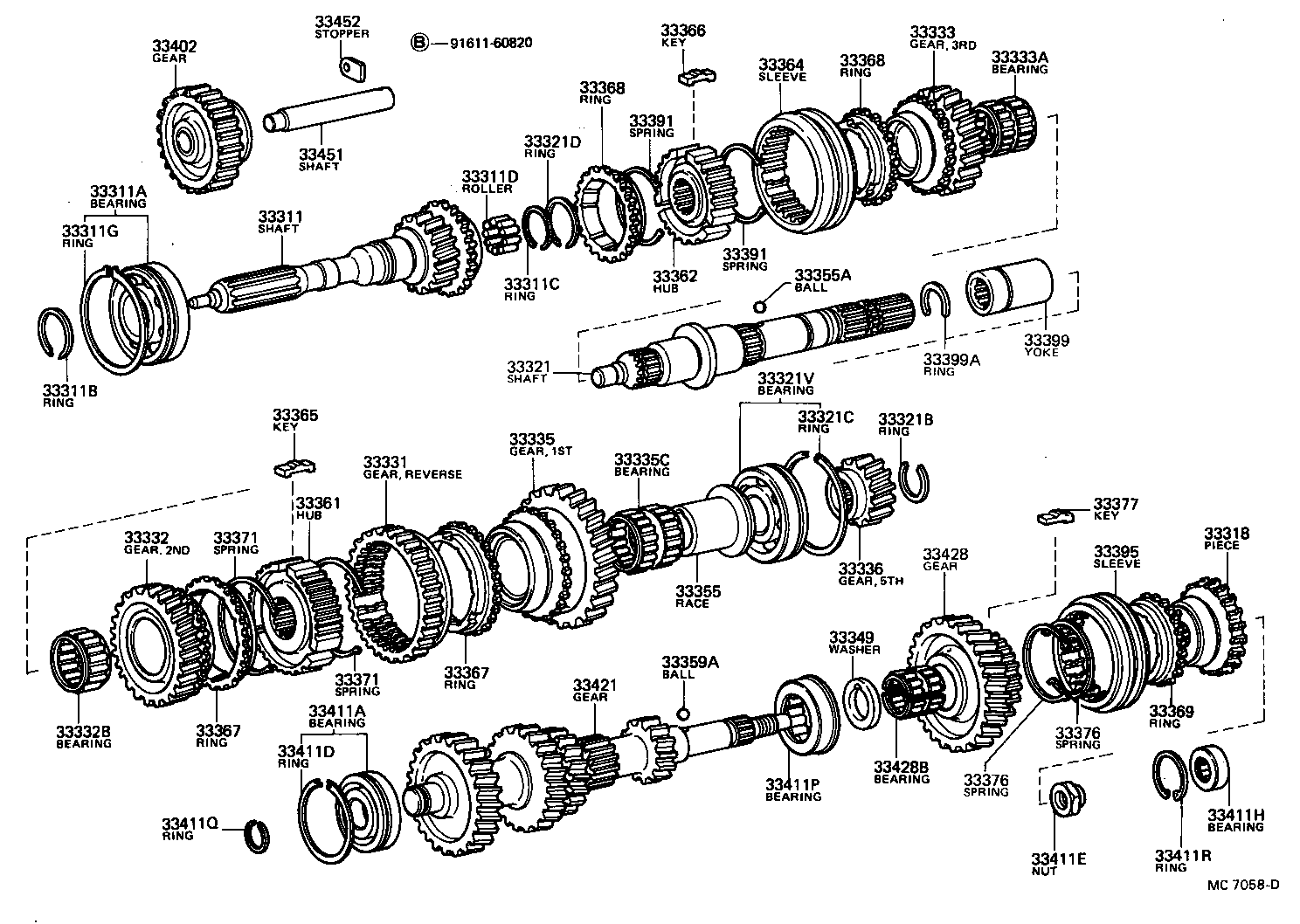 33034-35010 GEAR, 3RD product image