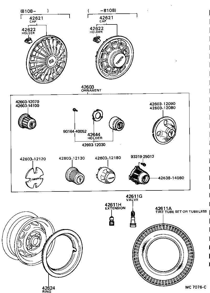 42611-14360 WHEEL, DISC product image