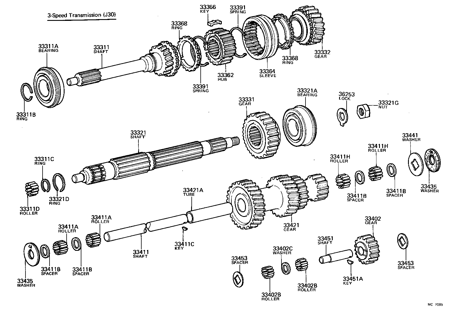 90170-19022 NUT (FOR MANUAL TRANSMISSION OUTPUT SHAFT REAR SET) product image