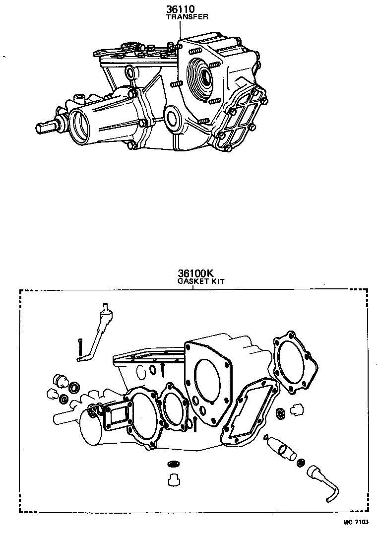 36110-60230 TRANSFER ASSY product image