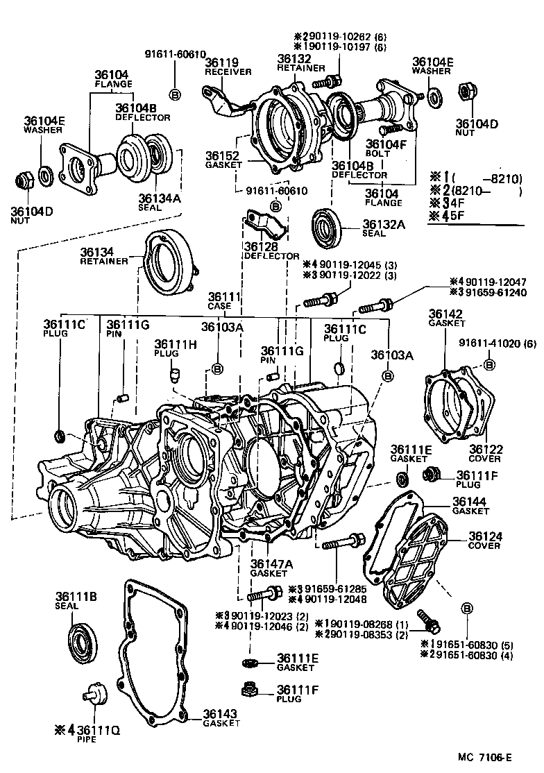 36103-60100 CASE, TRANSFER product image