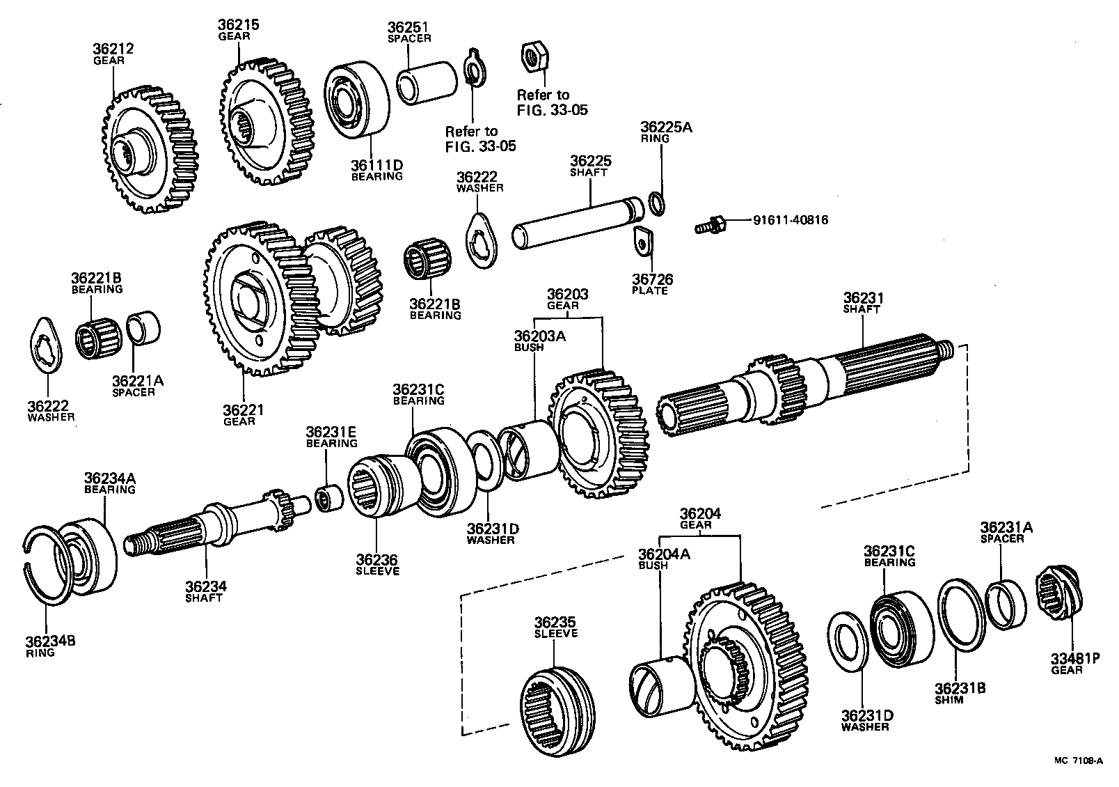 36251-60010 SPACER, TRANSFER INPUT SHAFT product image