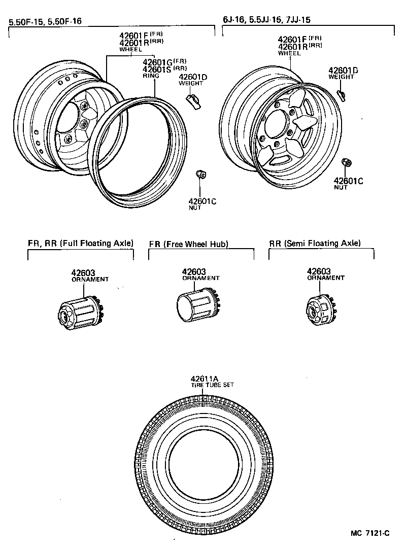 42601-60280 WHEEL, DISC (FOR FRONT) product image
