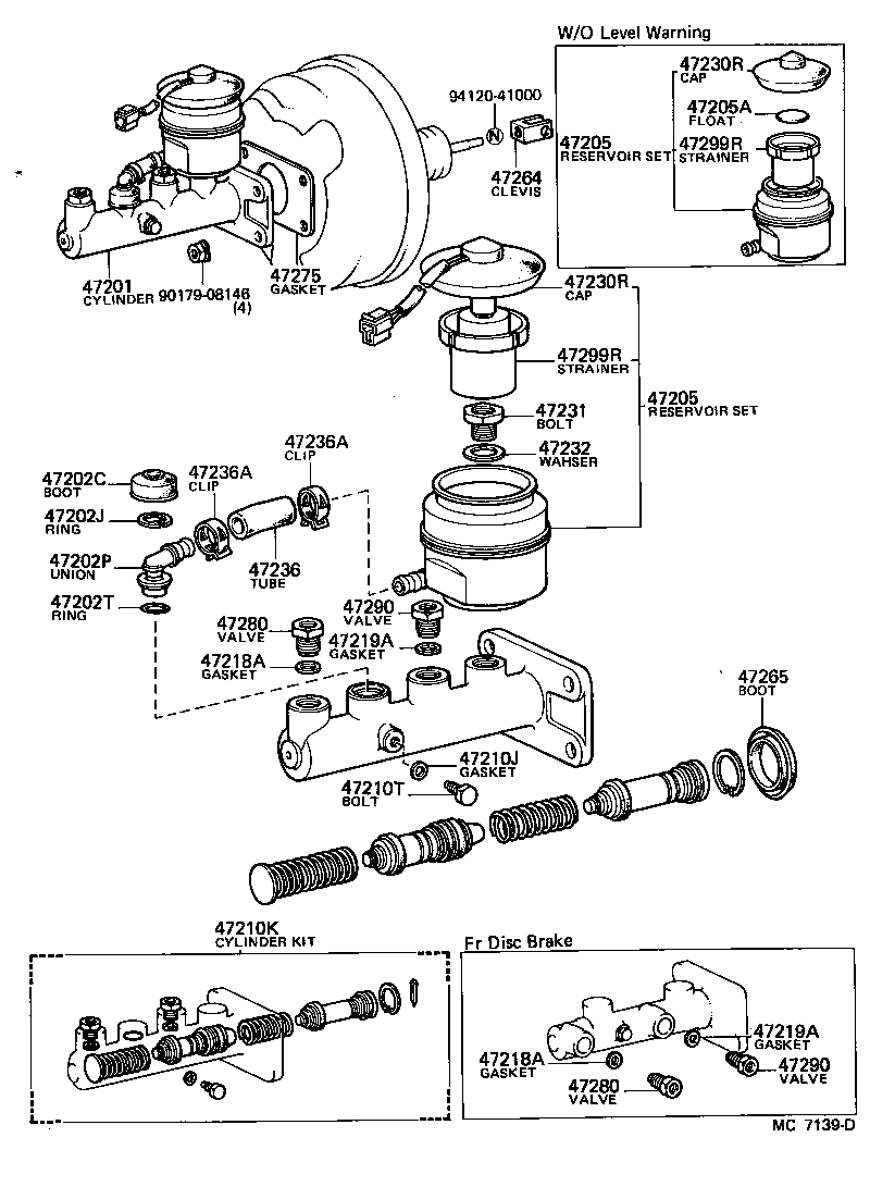 47202-60030 RESERVOIR SET, BRAKE MASTER CYLINDER(FOR REAR SIDE) product image