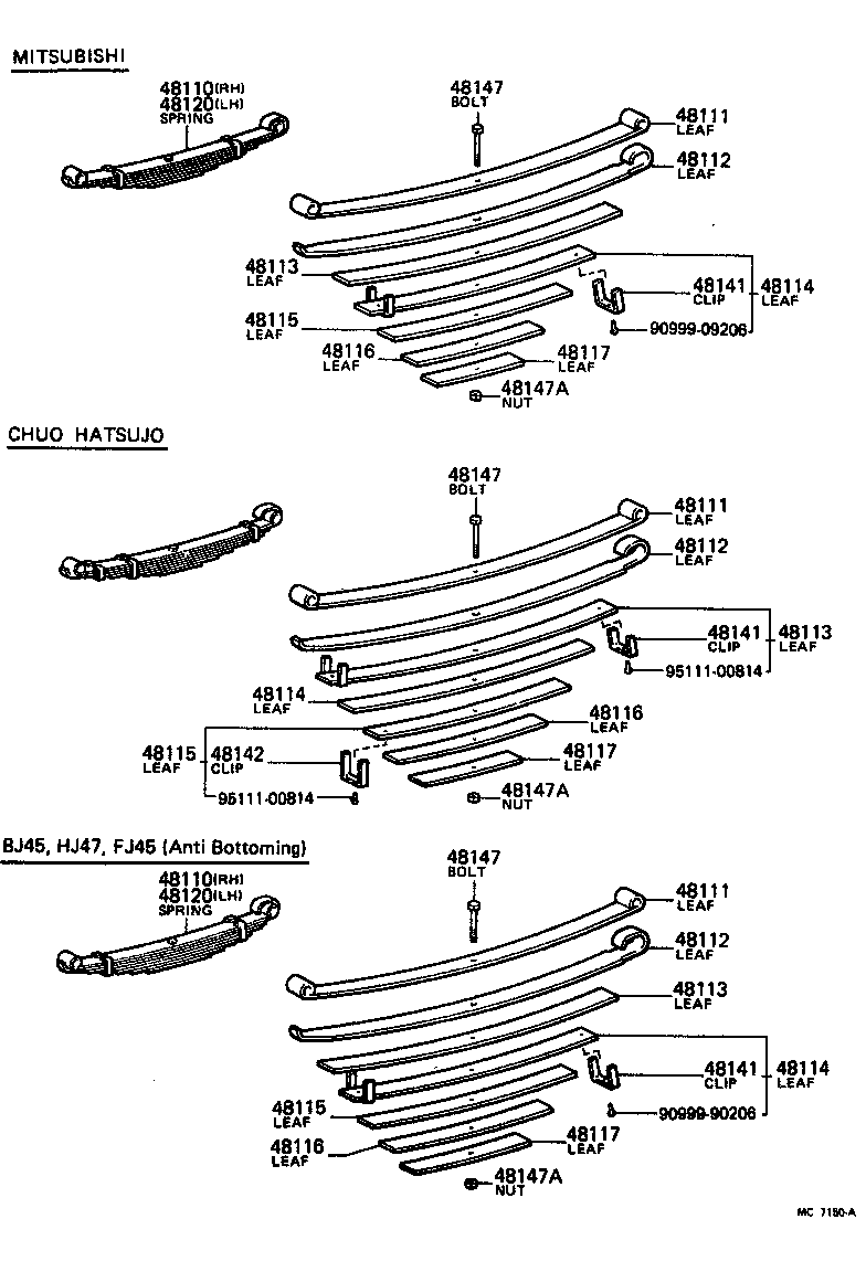 04481-60020 SHACKLE KIT, FRONT SPRING product image