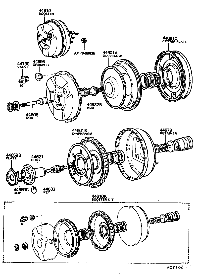44610-60180 BOOSTER ASSY, BRAKE product image