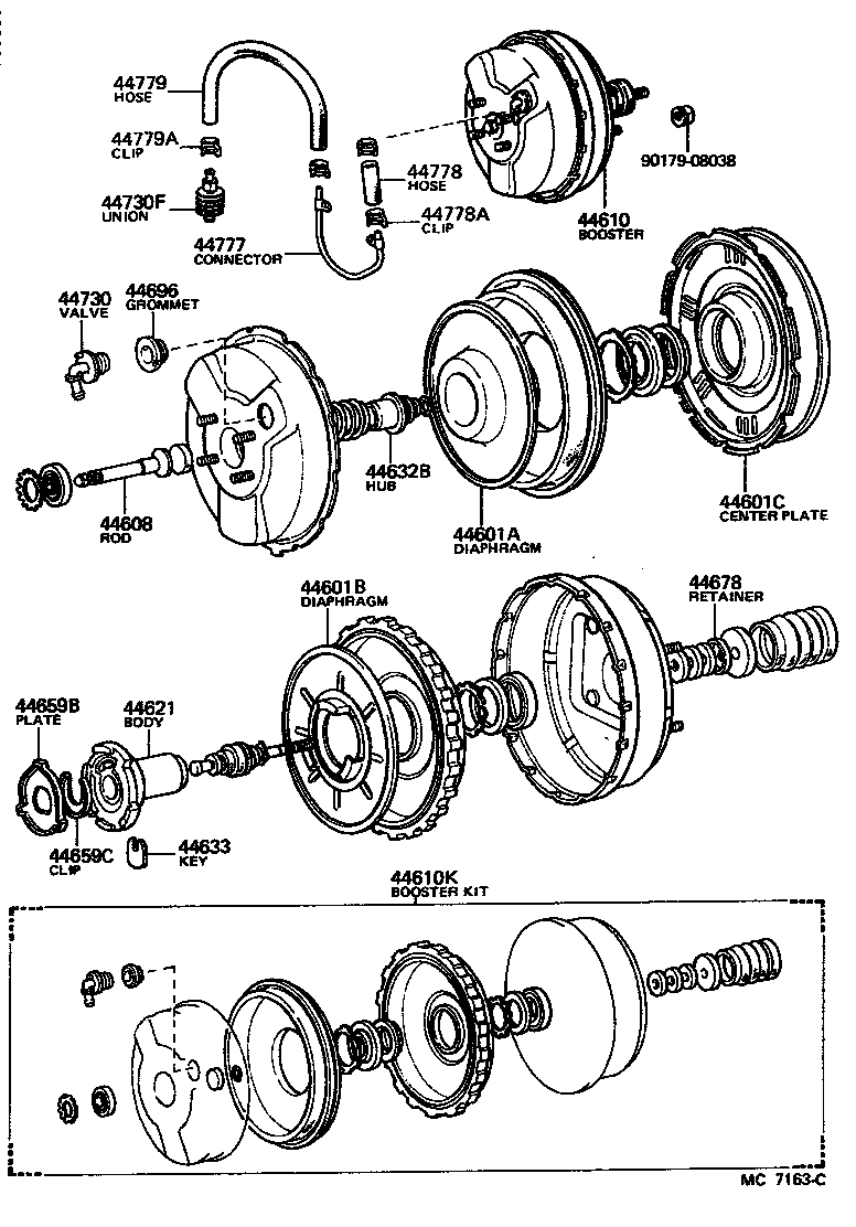 Toyota 90404-51038 UNION, VACUUM HOSE(FOR MANIFOLD SIDE)