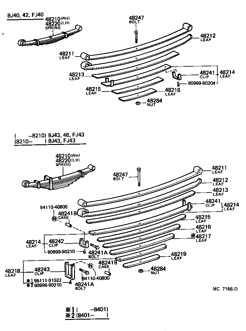 48247-60101 BOLT, REAR SPRING, CENTER product image