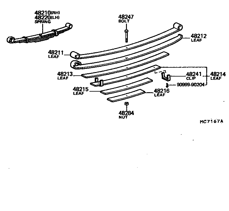 Toyota 48047-60032 SEAT SUB-ASSY, SPRING U BOLT, LH