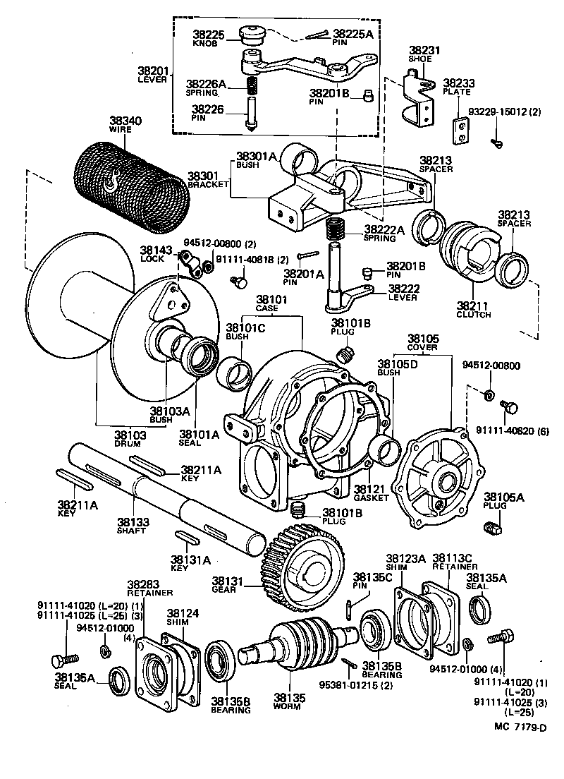 38110-60060 WINCH ASSY product image