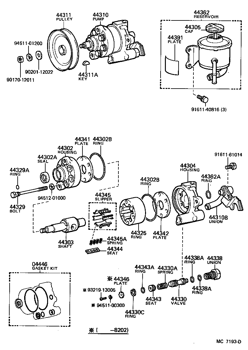 44320-60052 PUMP ASSY, VANE product image