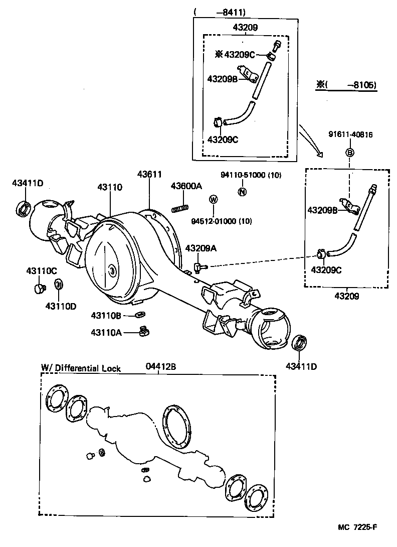 04412-60020 GASKET KIT, FRONT DIFFERENTIAL CARRIER product image