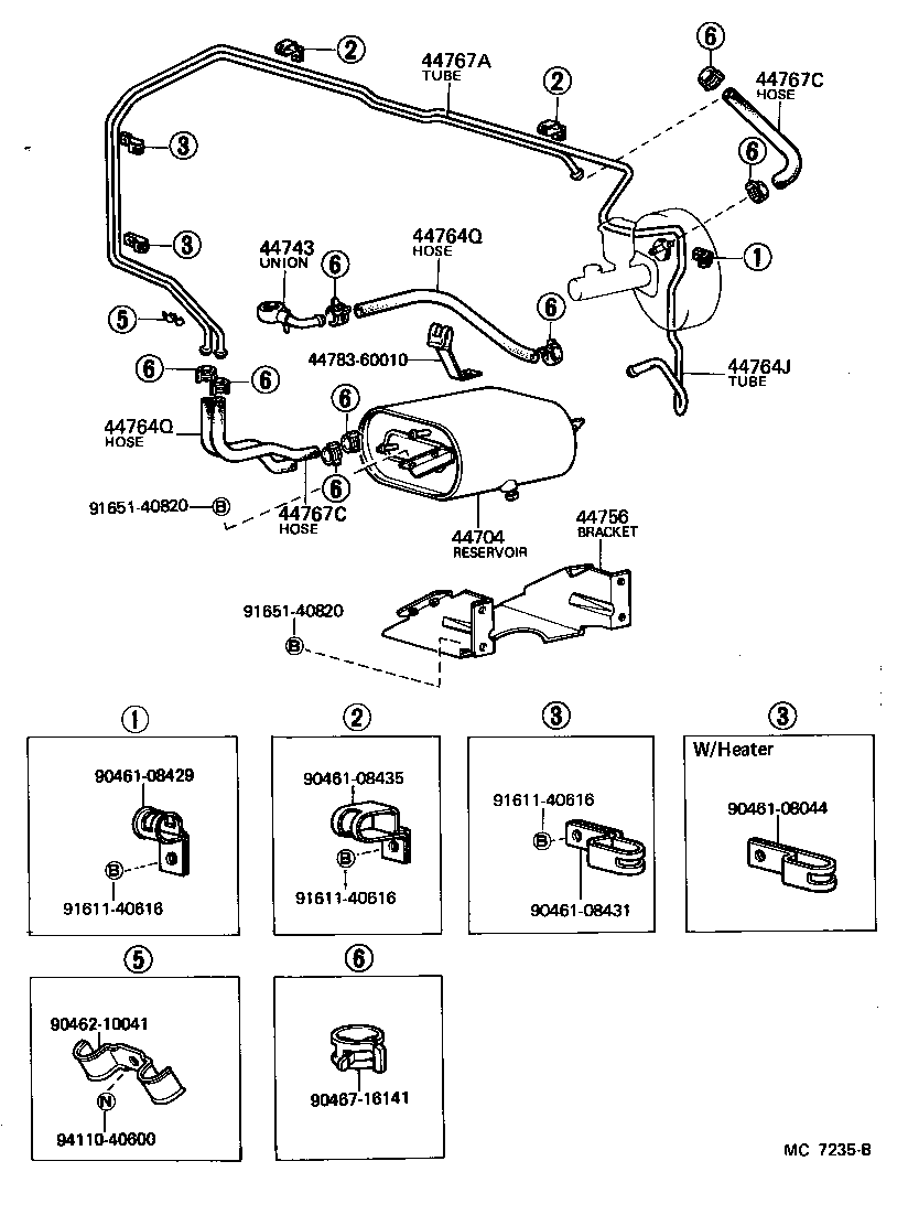 44763-60020 CONNECTOR, VACUUM HOSE, NO.1 product image