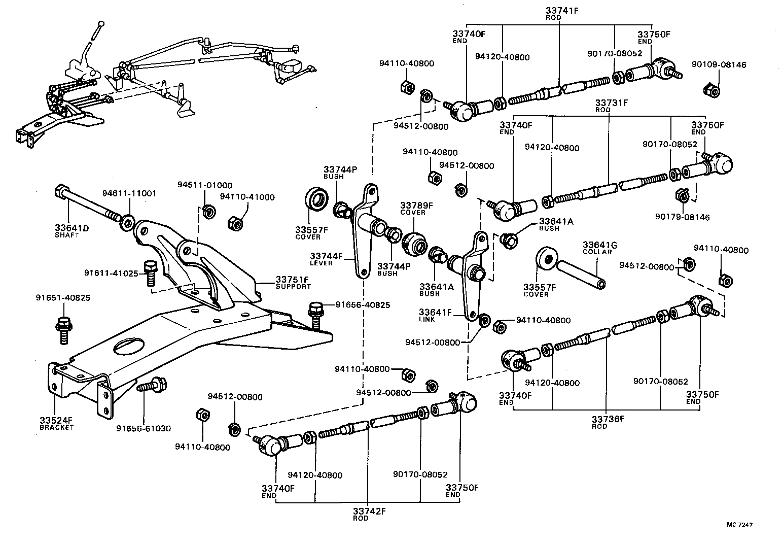 33504-22111 KNOB SUB-ASSY, SHIFT LEVER product image