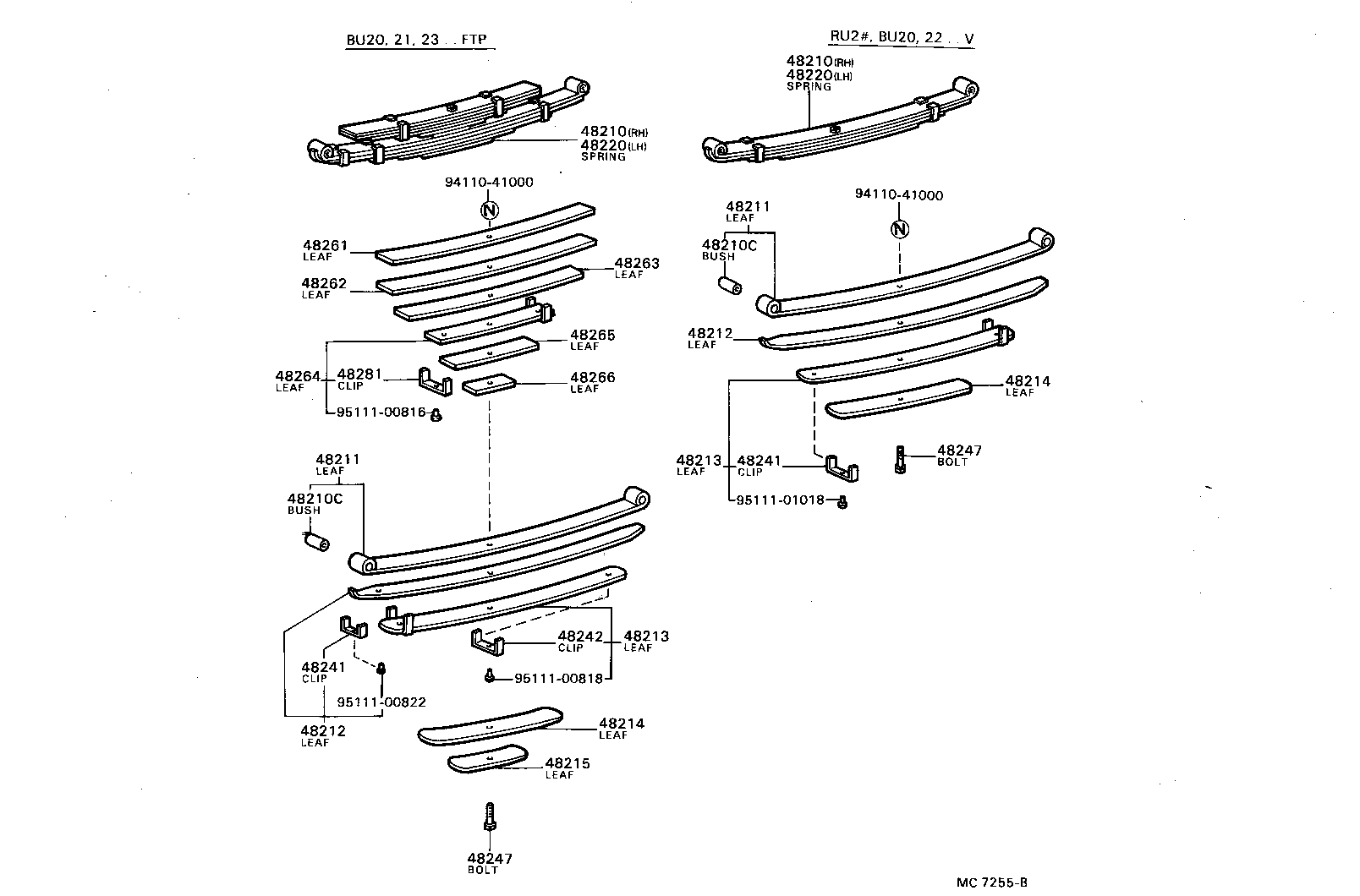 48210-36310 SPRING ASSY, REAR RH product image