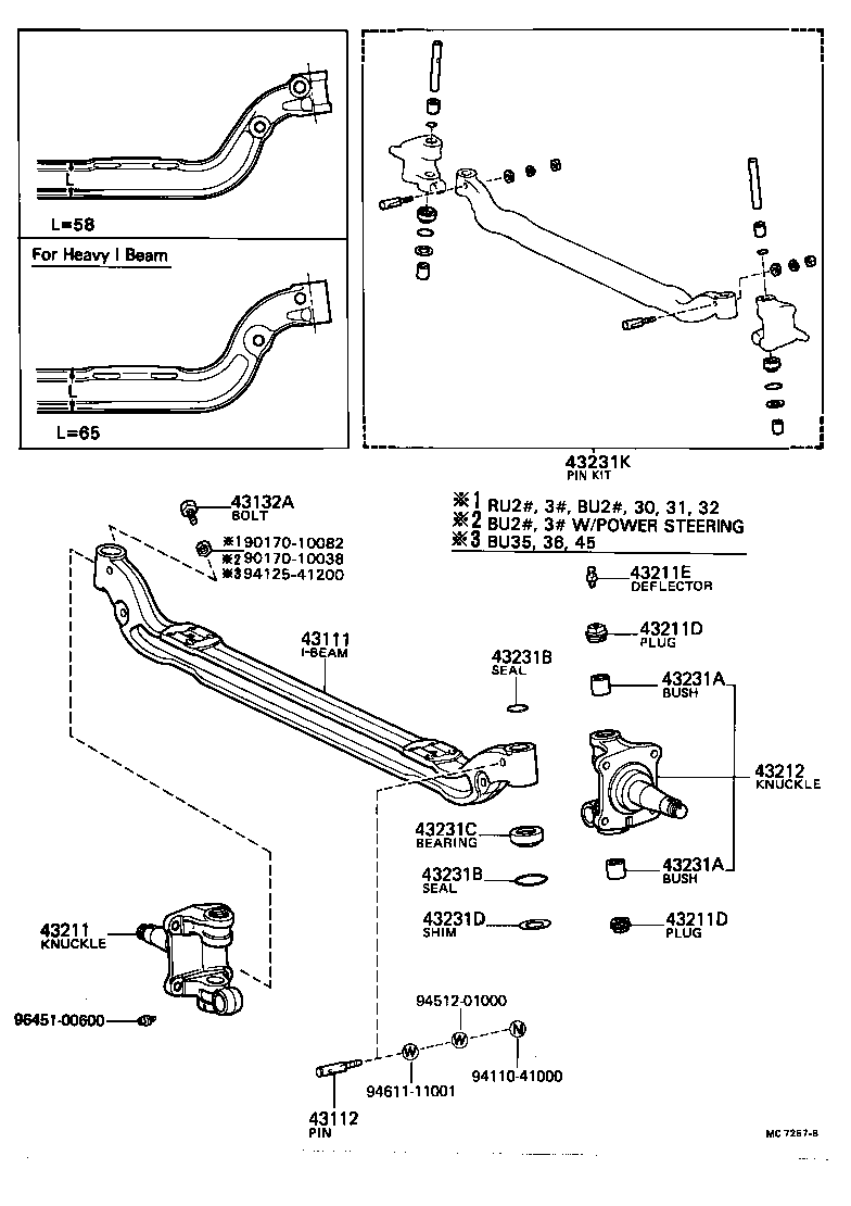 43111-36040 I BEAM, FRONT AXLE product image