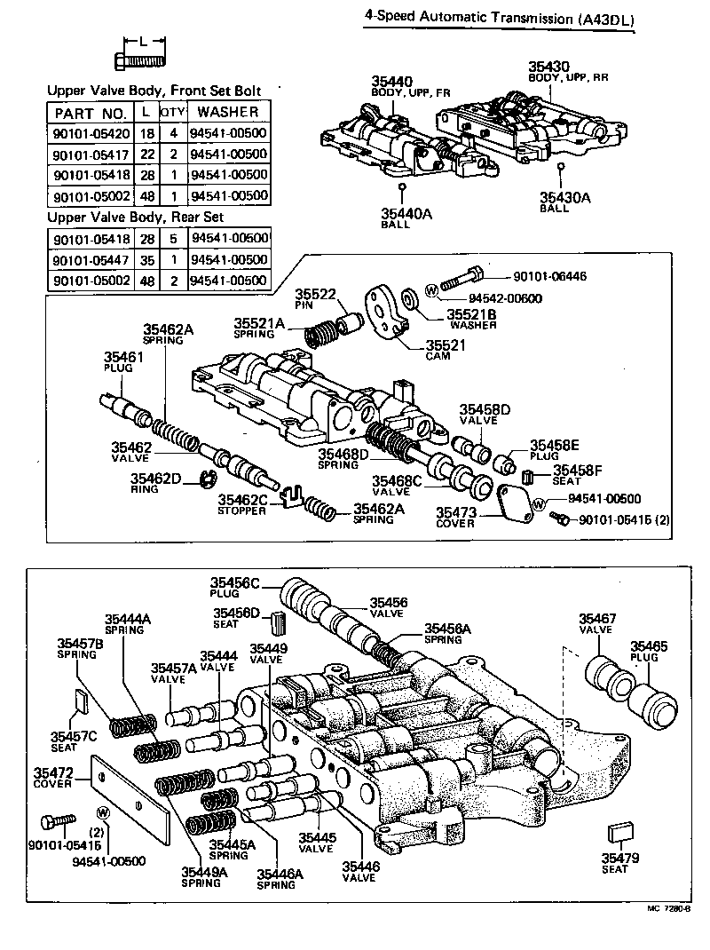 35432-30060 PLATE, VALVE BODY, NO.1 product image