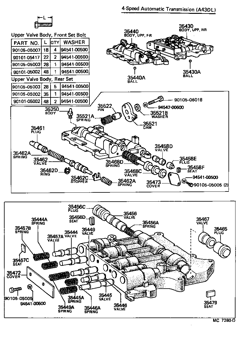 35432-14062 PLATE, VALVE BODY, NO.1 product image