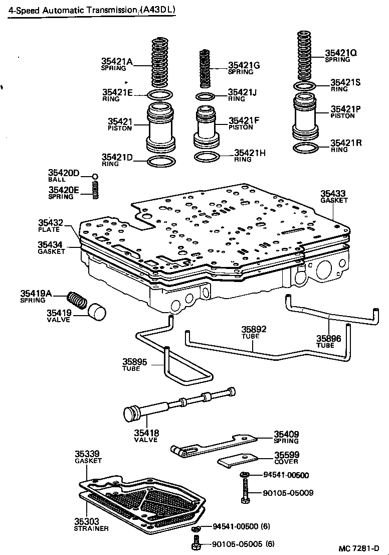 90501-32005 SPRING, COMPRESSION (FOR ACCUMULATOR PISTON NO.1) product image