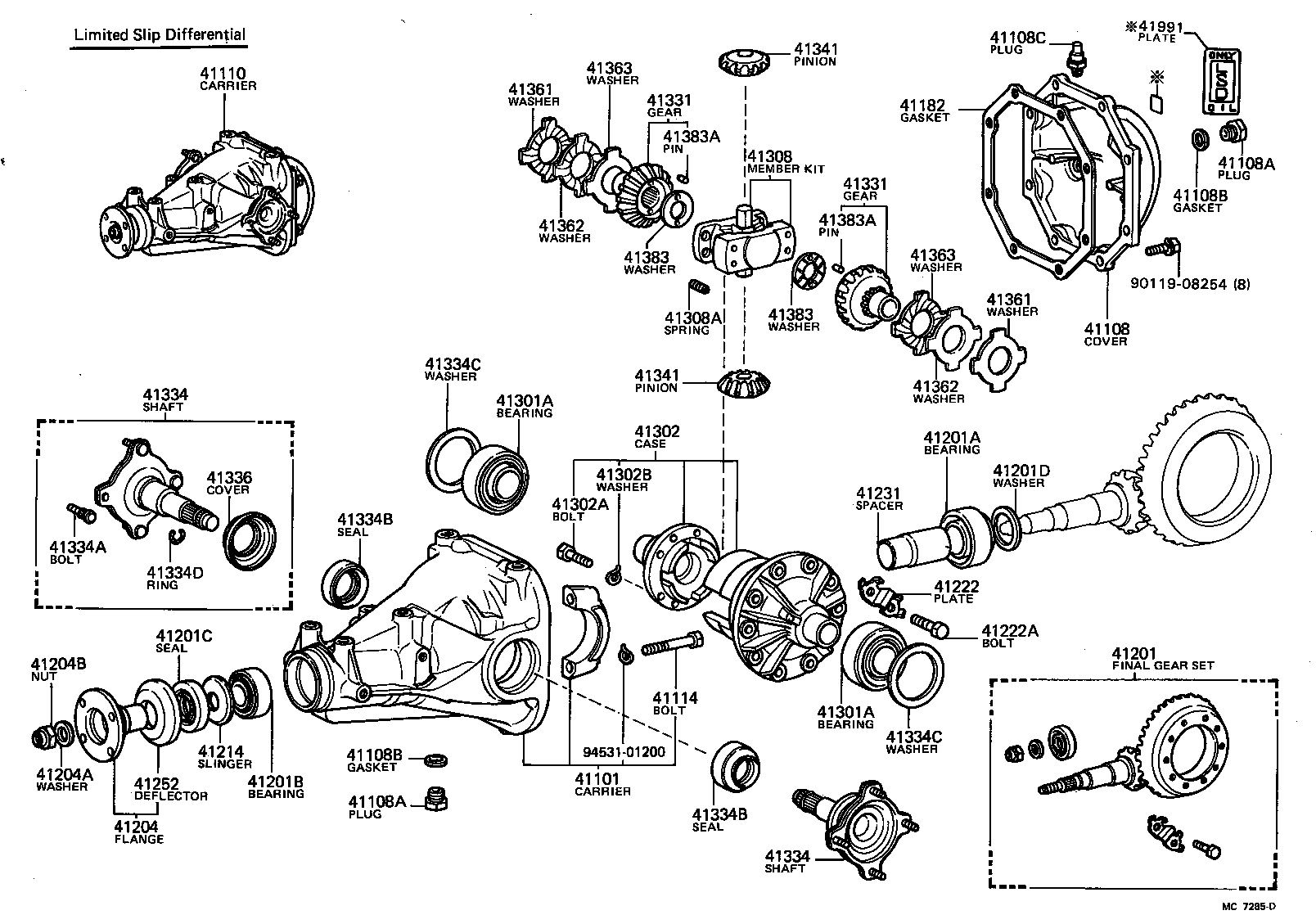 41201-29286 FINAL GEAR KIT, DIFFERENTIAL, REAR product image