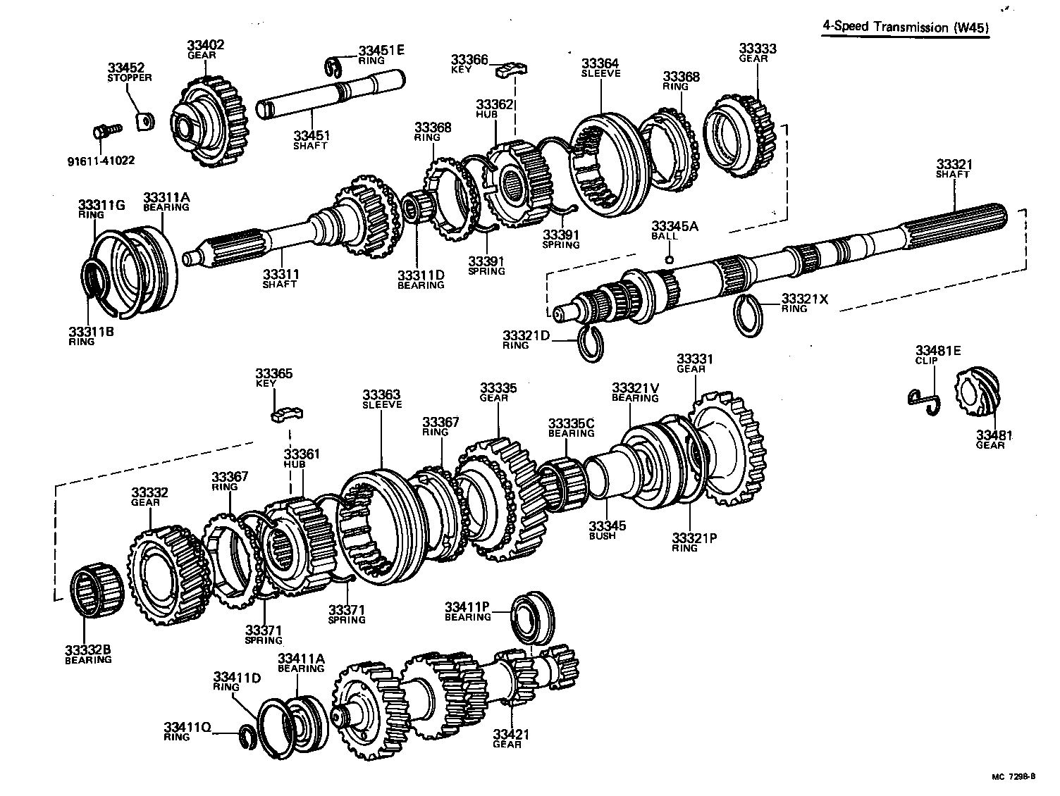 33046-22010 GEAR, COUNTERSHAFT 5TH product image