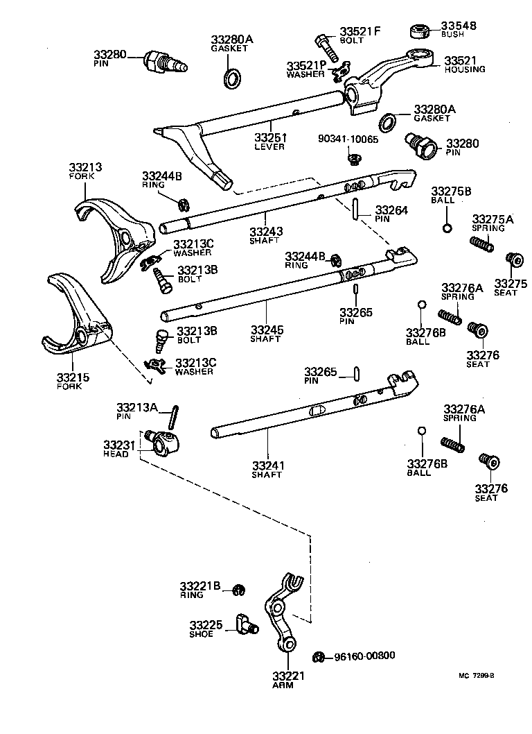 33214-22020 FORK, 5TH & REVERSE SHIFT product image