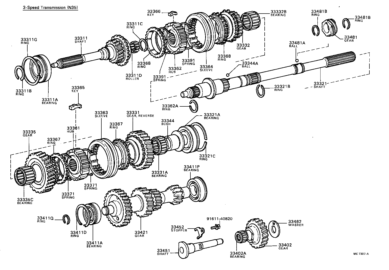 33029-22020 SHAFT SET, INPUT product image