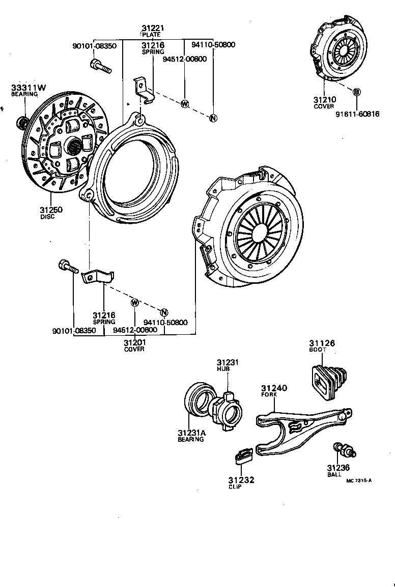 31250-22100 DISC ASSY, CLUTCH product image