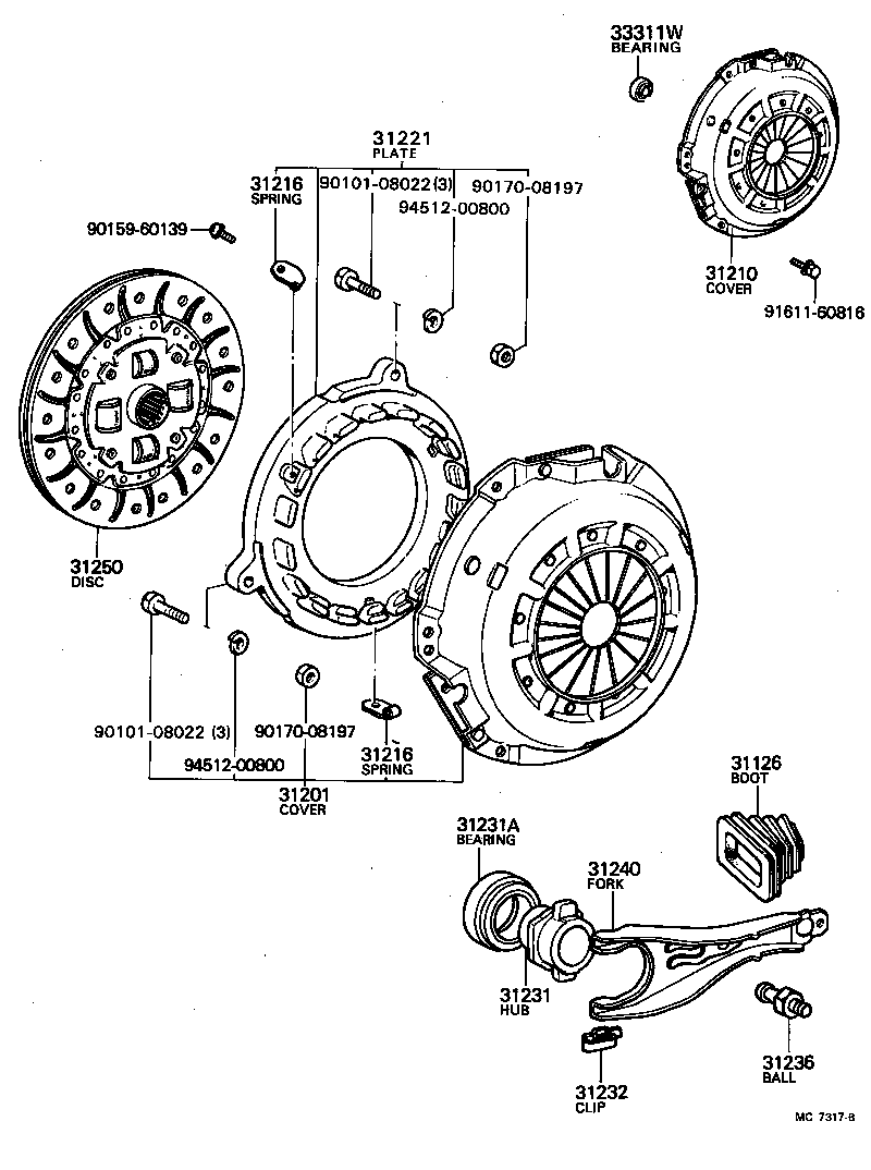 31250-22141 DISC ASSY, CLUTCH product image