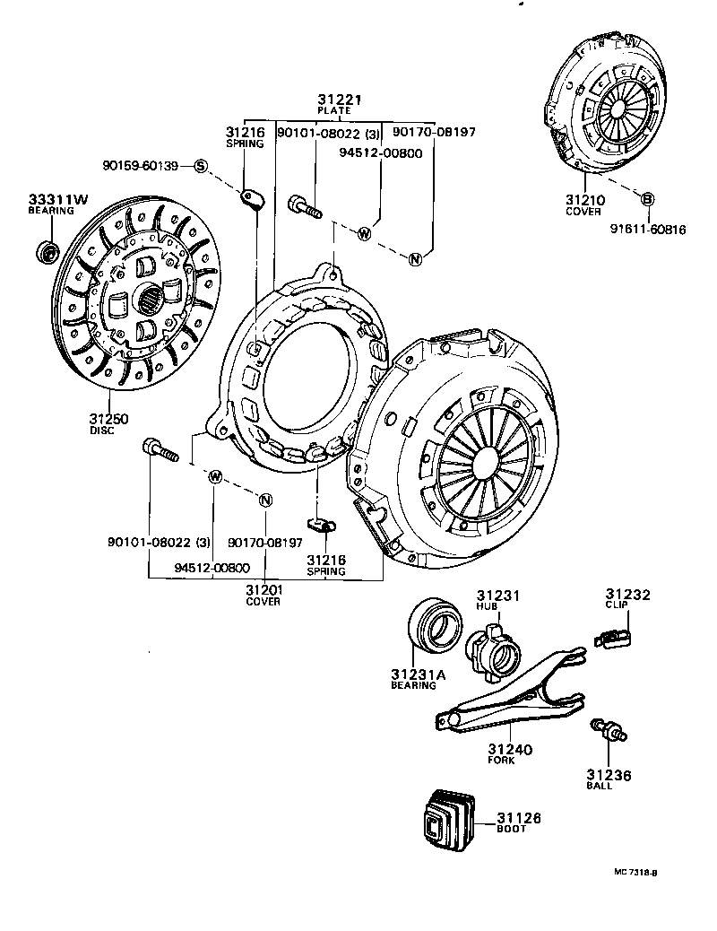31250-22100 DISC ASSY, CLUTCH product image