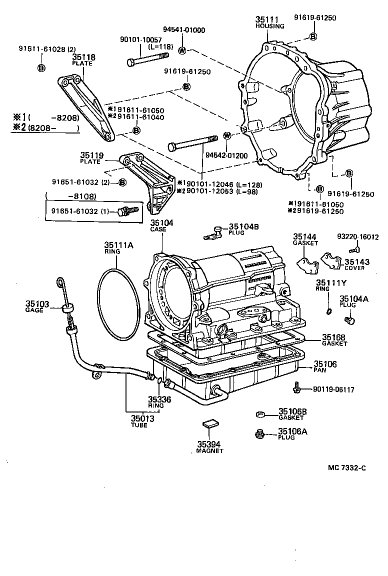 35013-22140 TUBE SUB-ASSY, TRANSMISSION OIL FILLER product image
