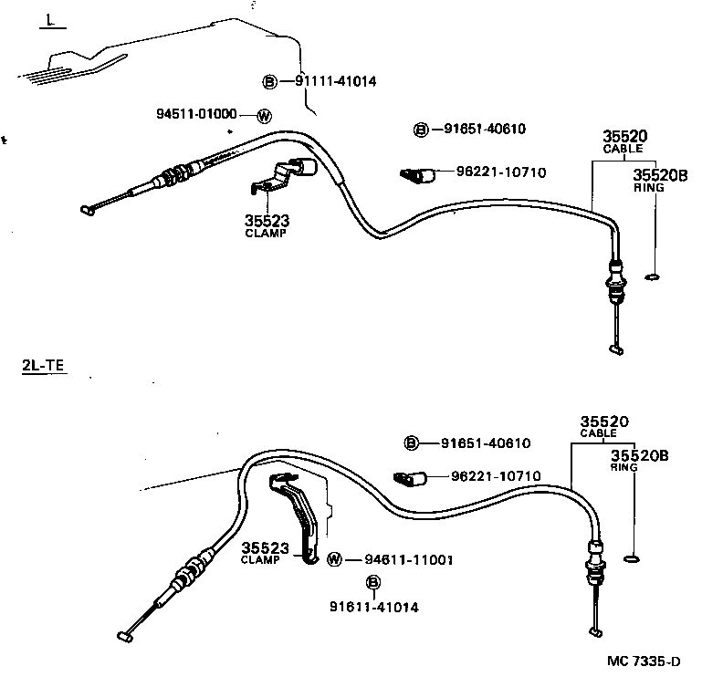 35520-30040 CABLE ASSY, THROTTLE product image